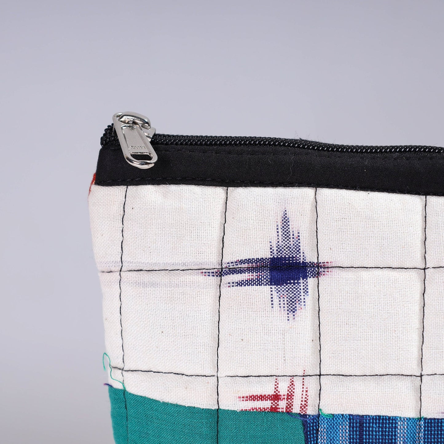 Handmade Cotton Fabric Quilted Patchwork Utility Pouch