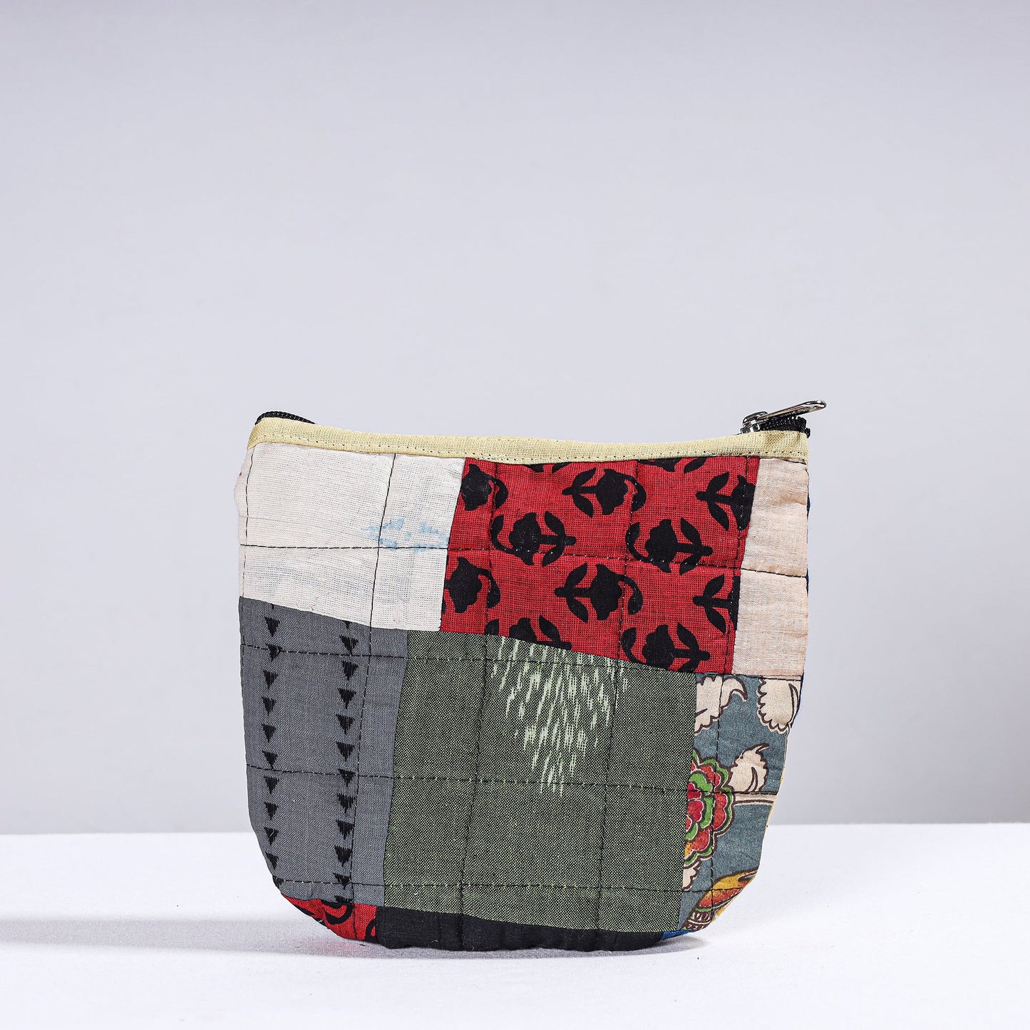 Handmade Cotton Fabric Quilted Patchwork Utility Pouch