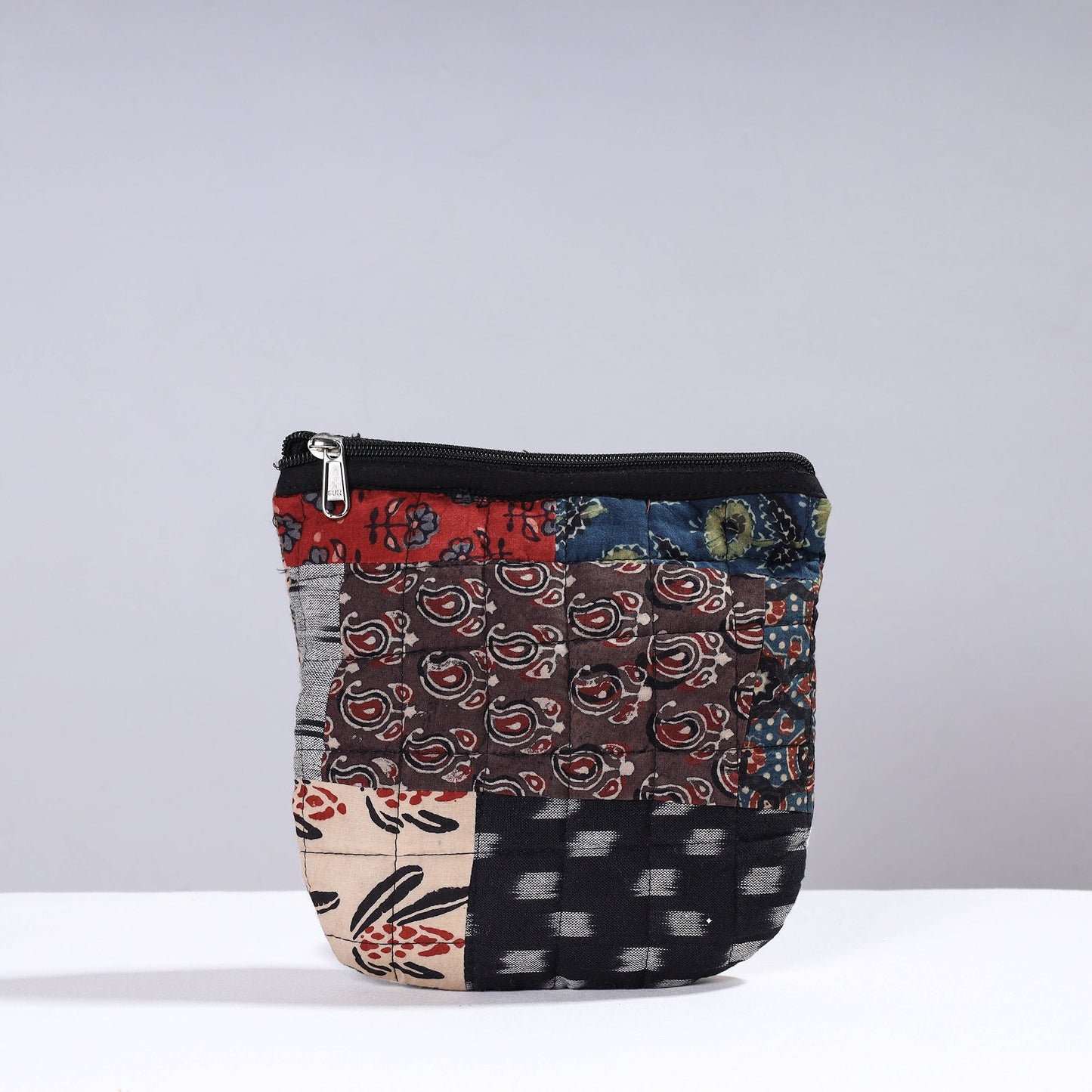 Handmade Cotton Fabric Quilted Patchwork Utility Pouch