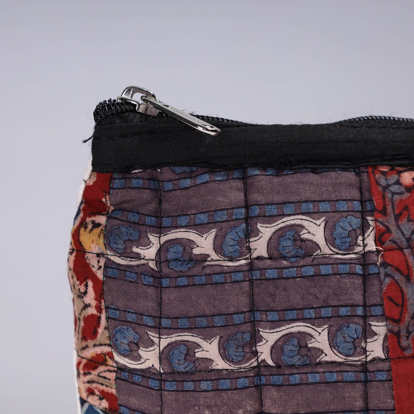 Handmade Cotton Fabric Quilted Patchwork Utility Pouch