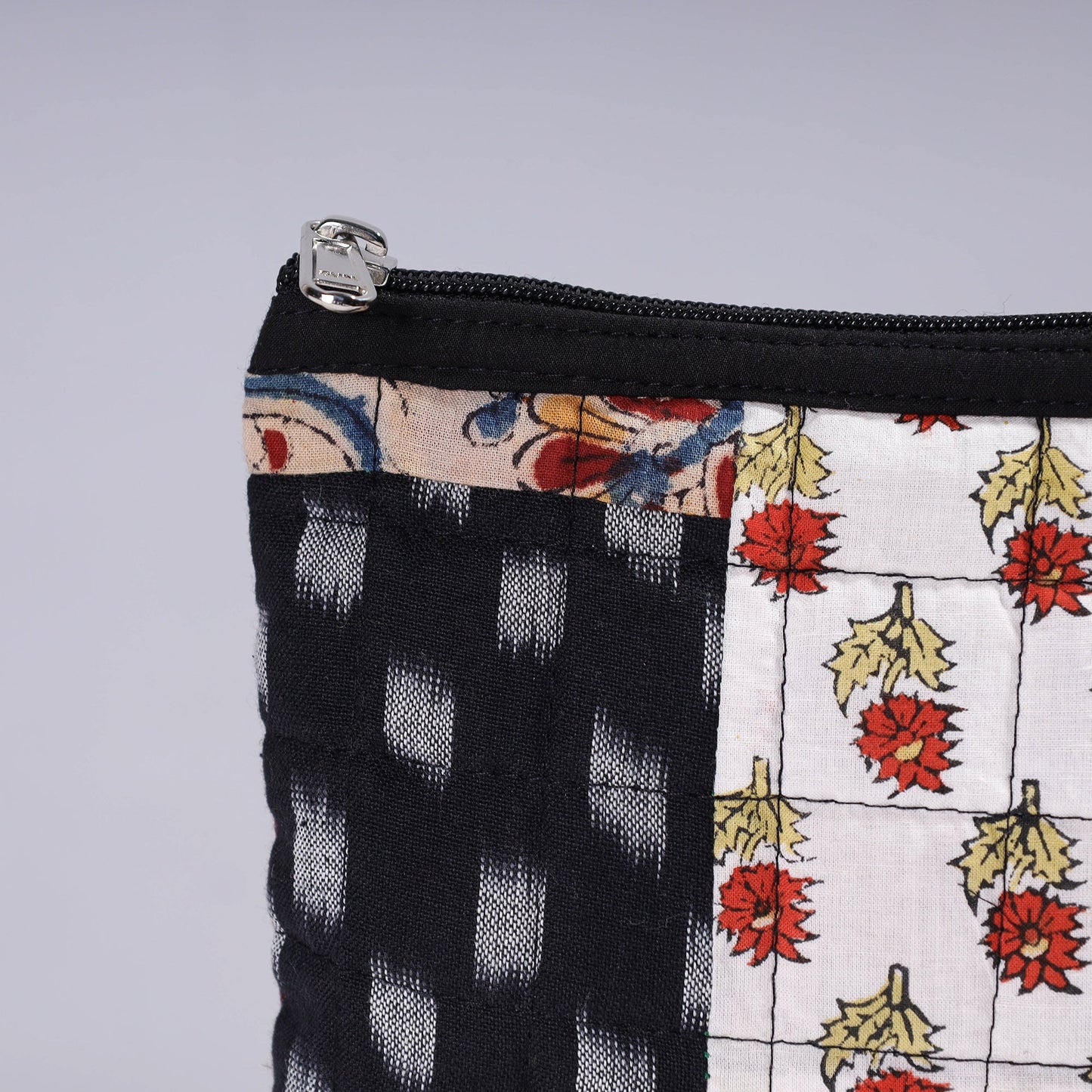 Handmade Cotton Fabric Quilted Patchwork Utility Pouch