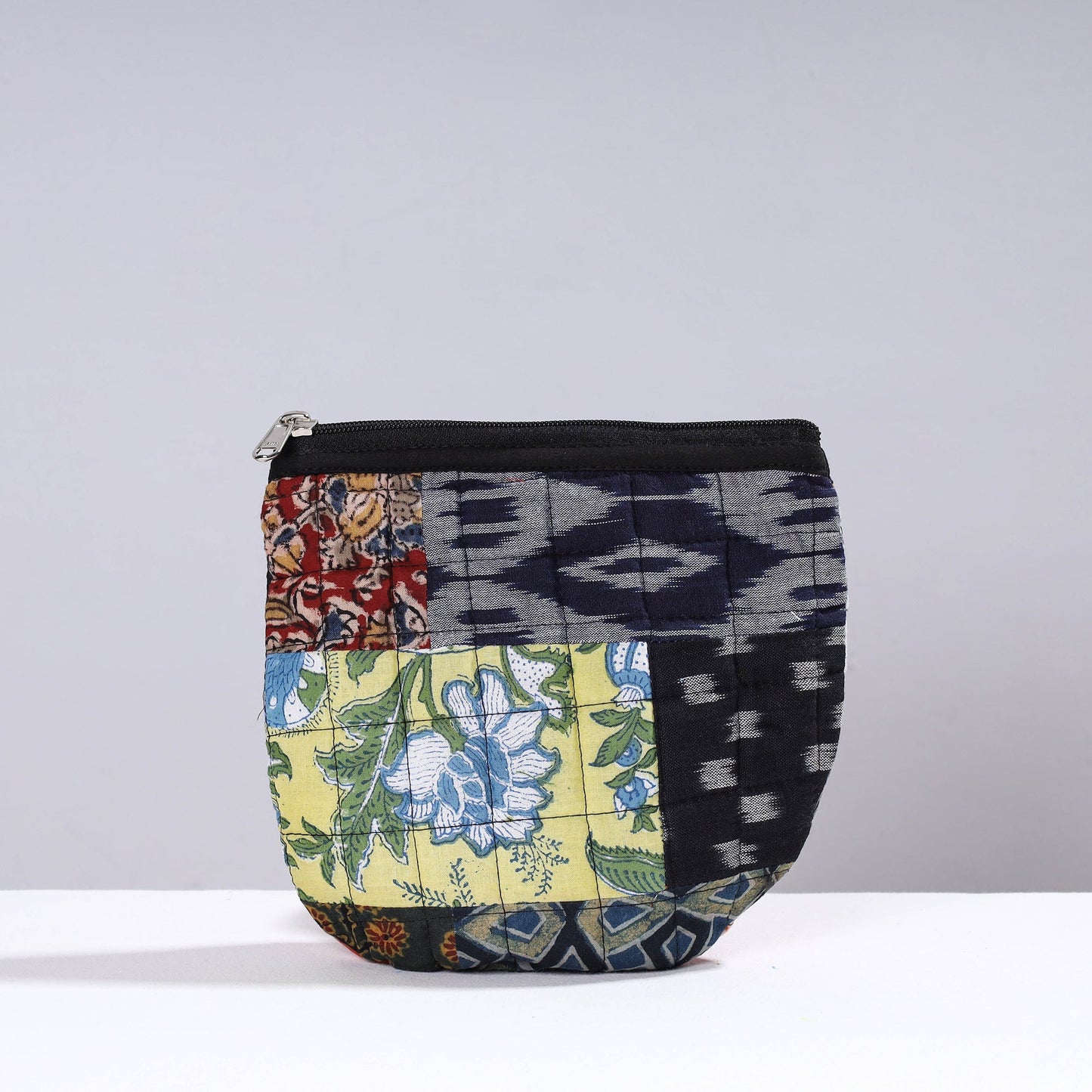 Handmade Cotton Fabric Quilted Patchwork Utility Pouch