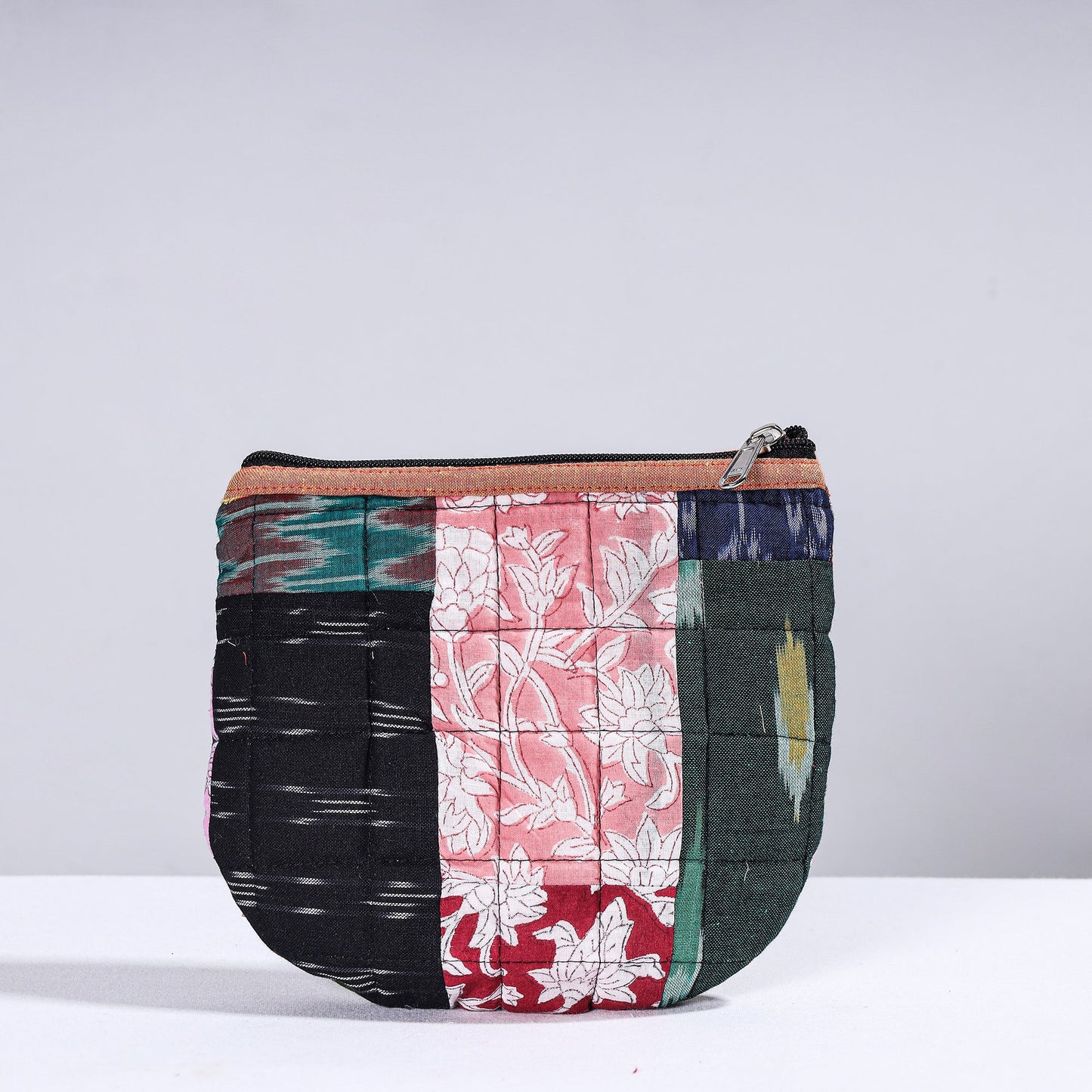 Handmade Cotton Fabric Quilted Patchwork Utility Pouch