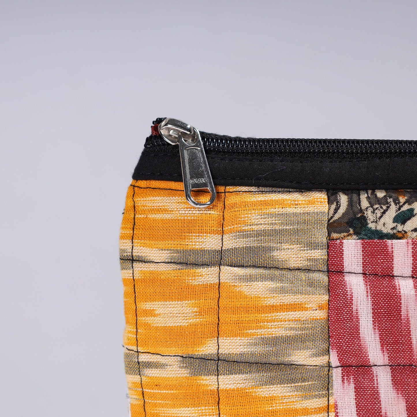 Handmade Cotton Fabric Quilted Patchwork Utility Pouch