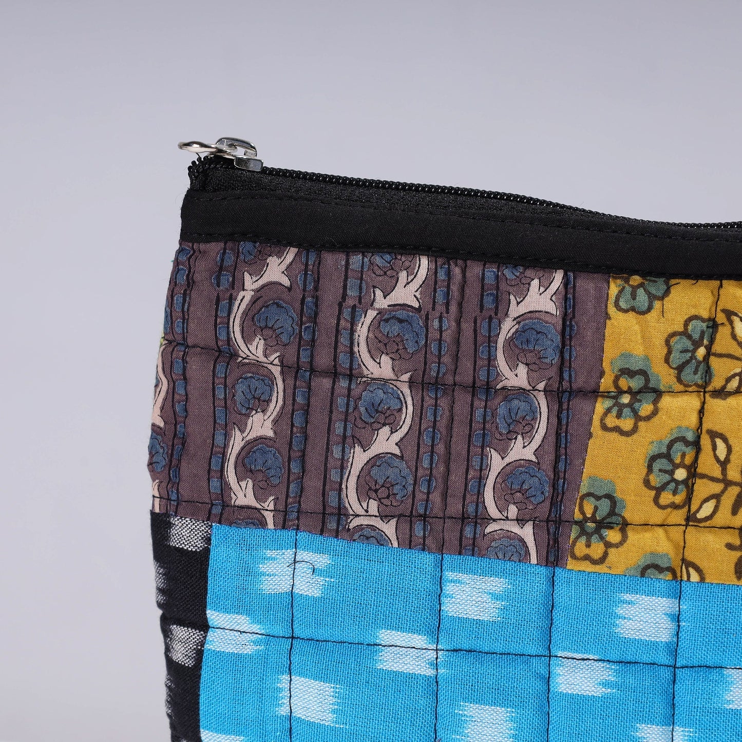 Handmade Cotton Fabric Quilted Patchwork Utility Pouch
