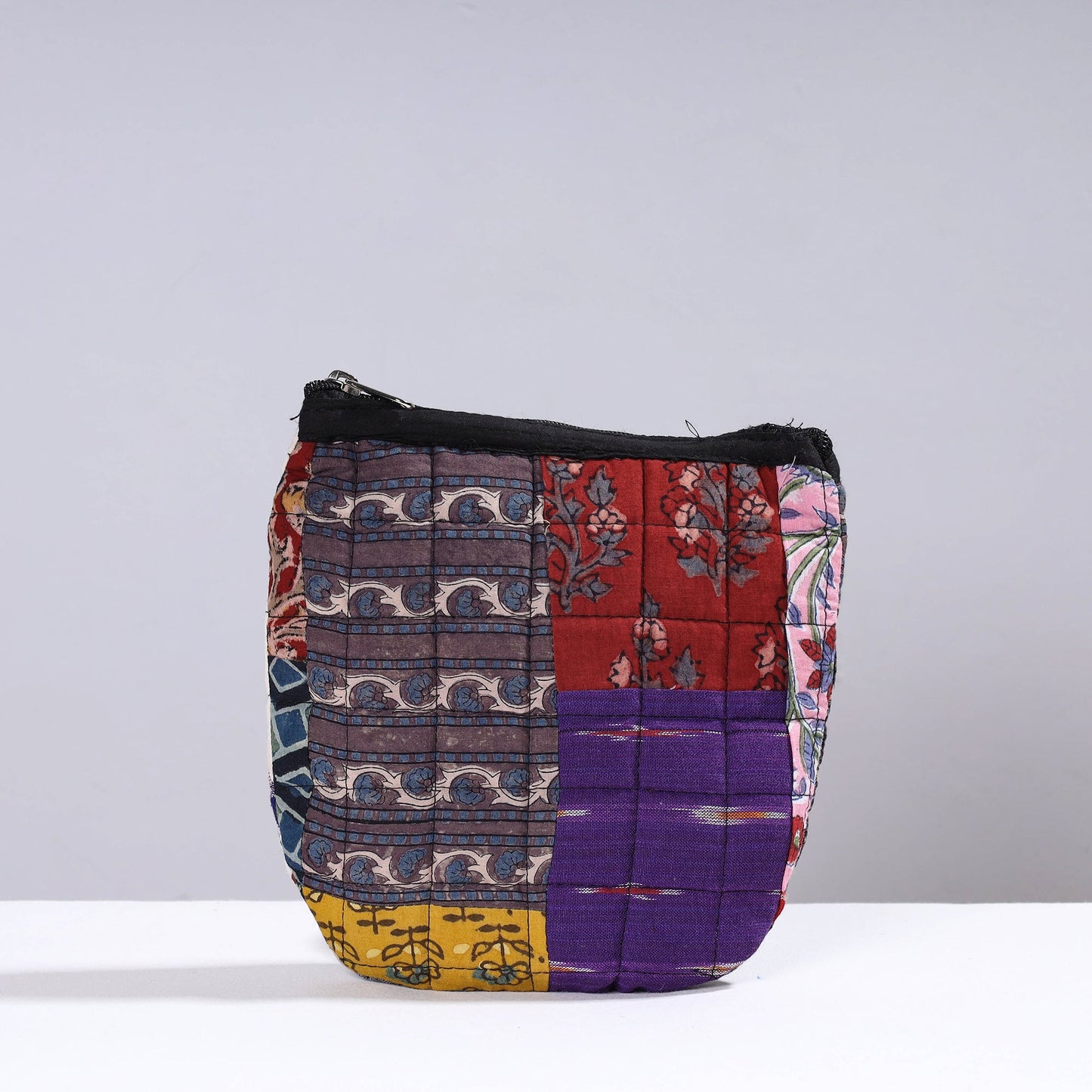 Handmade Cotton Fabric Quilted Patchwork Utility Pouch