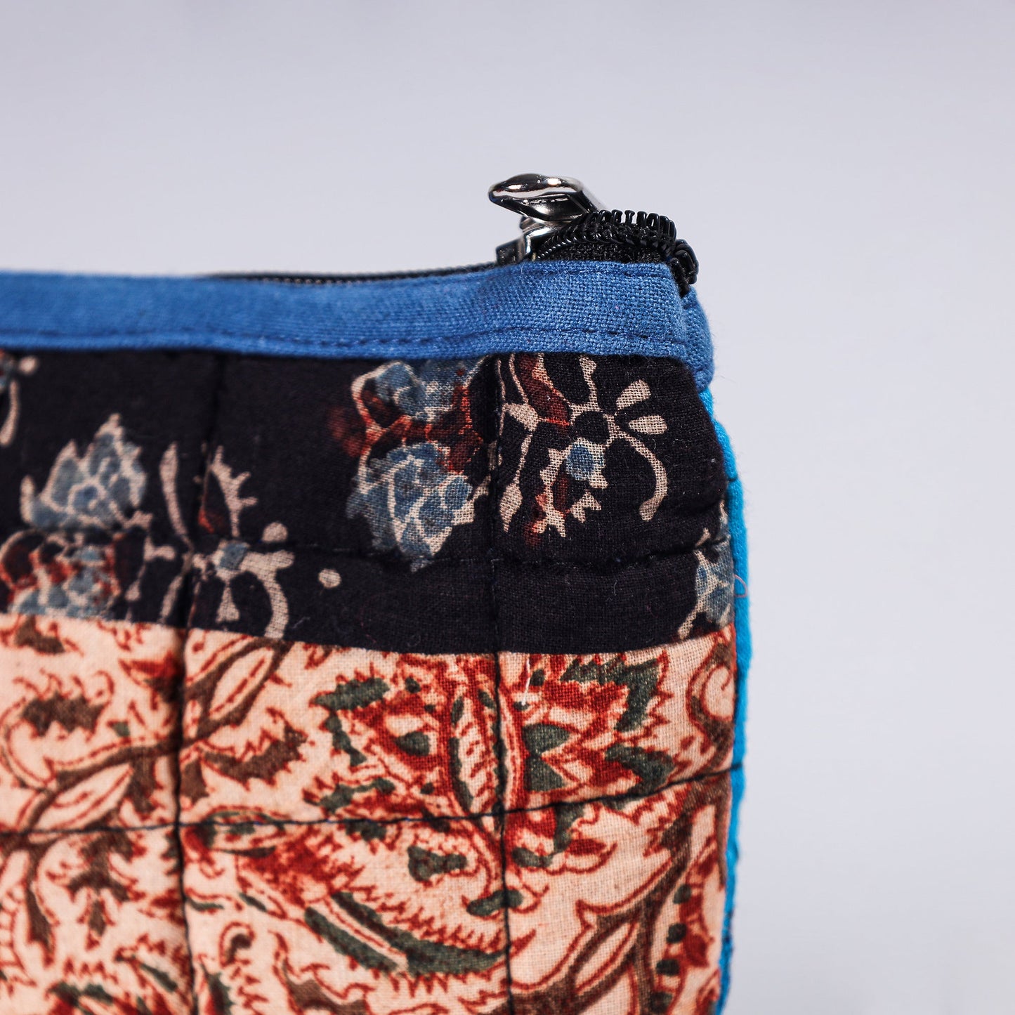 Handmade Cotton Fabric Quilted Patchwork Utility Pouch