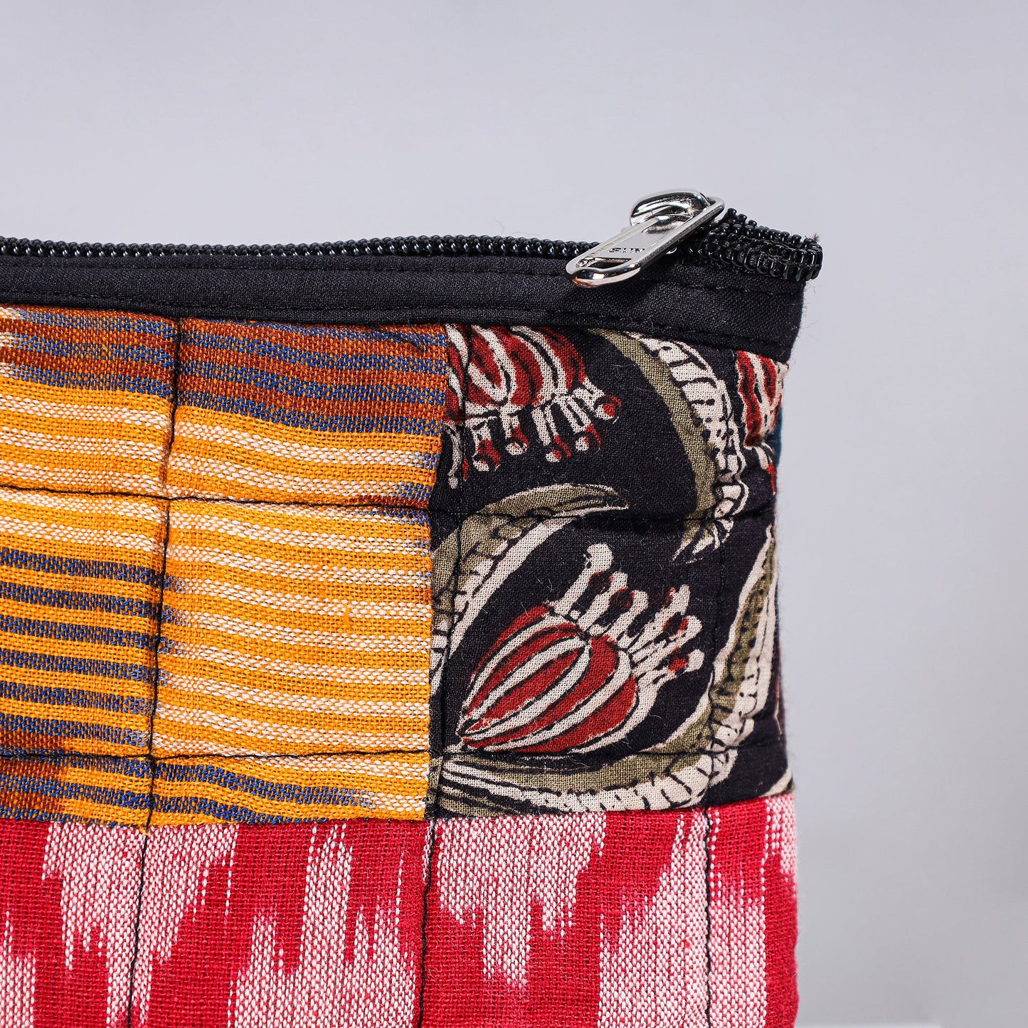Handmade Cotton Fabric Quilted Patchwork Utility Pouch