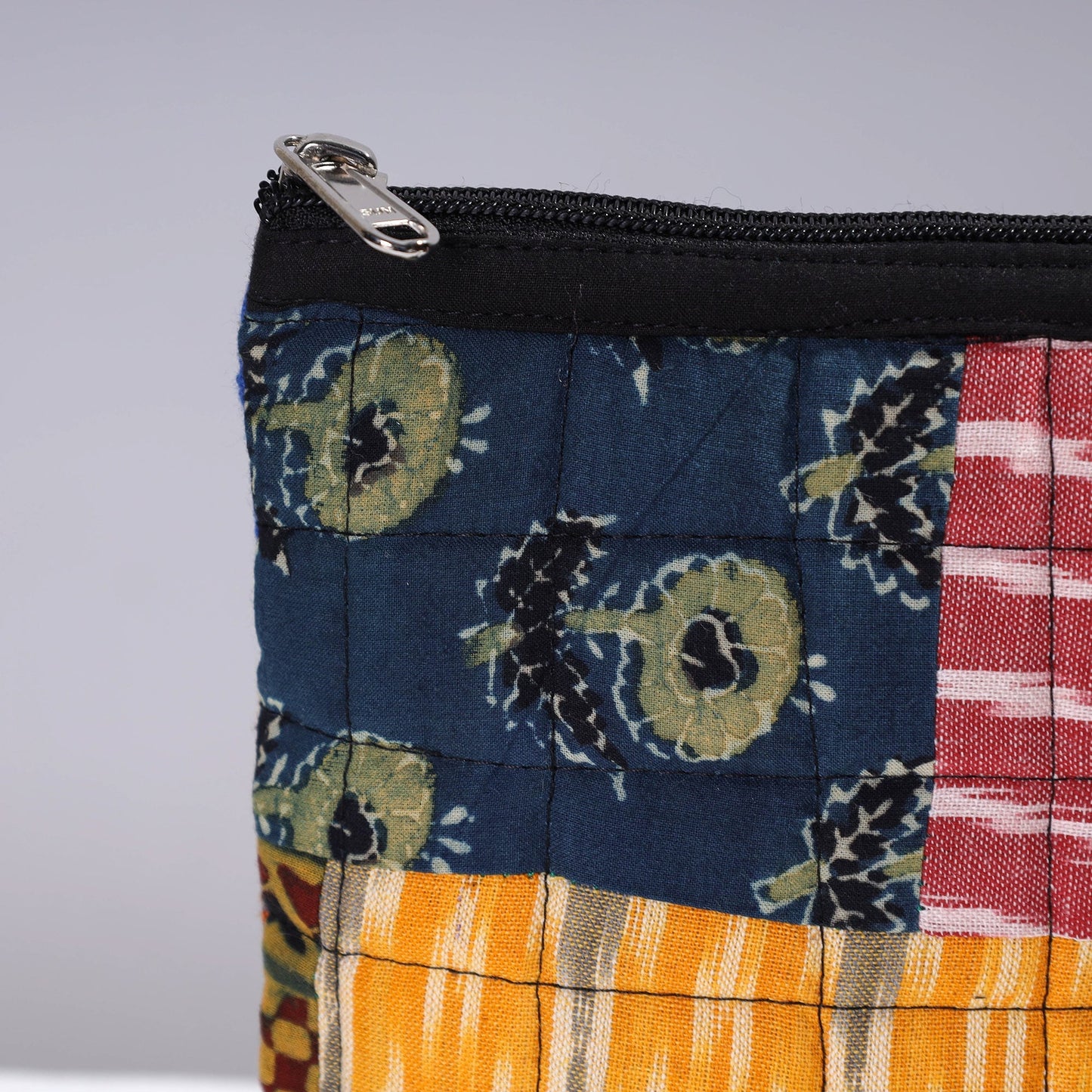 Handmade Cotton Fabric Quilted Patchwork Utility Pouch