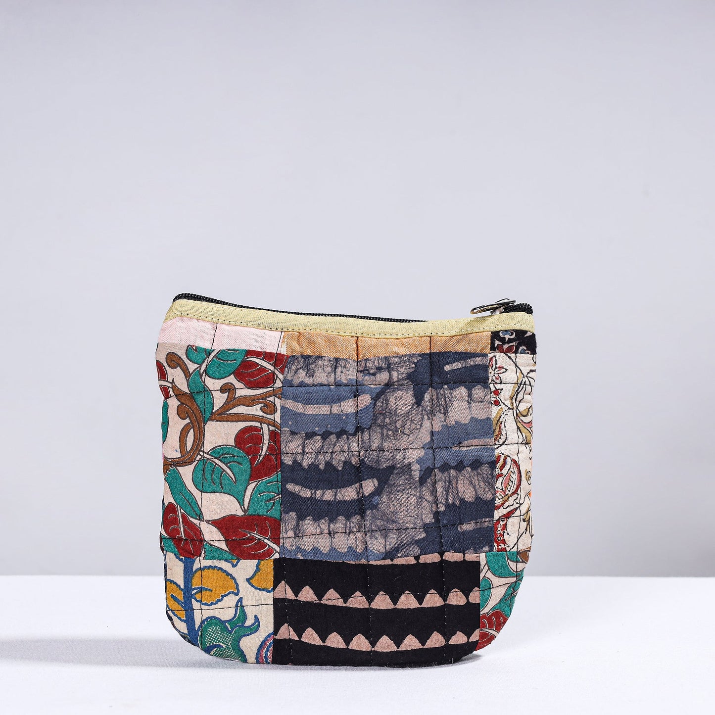 Handmade Cotton Fabric Quilted Patchwork Utility Pouch