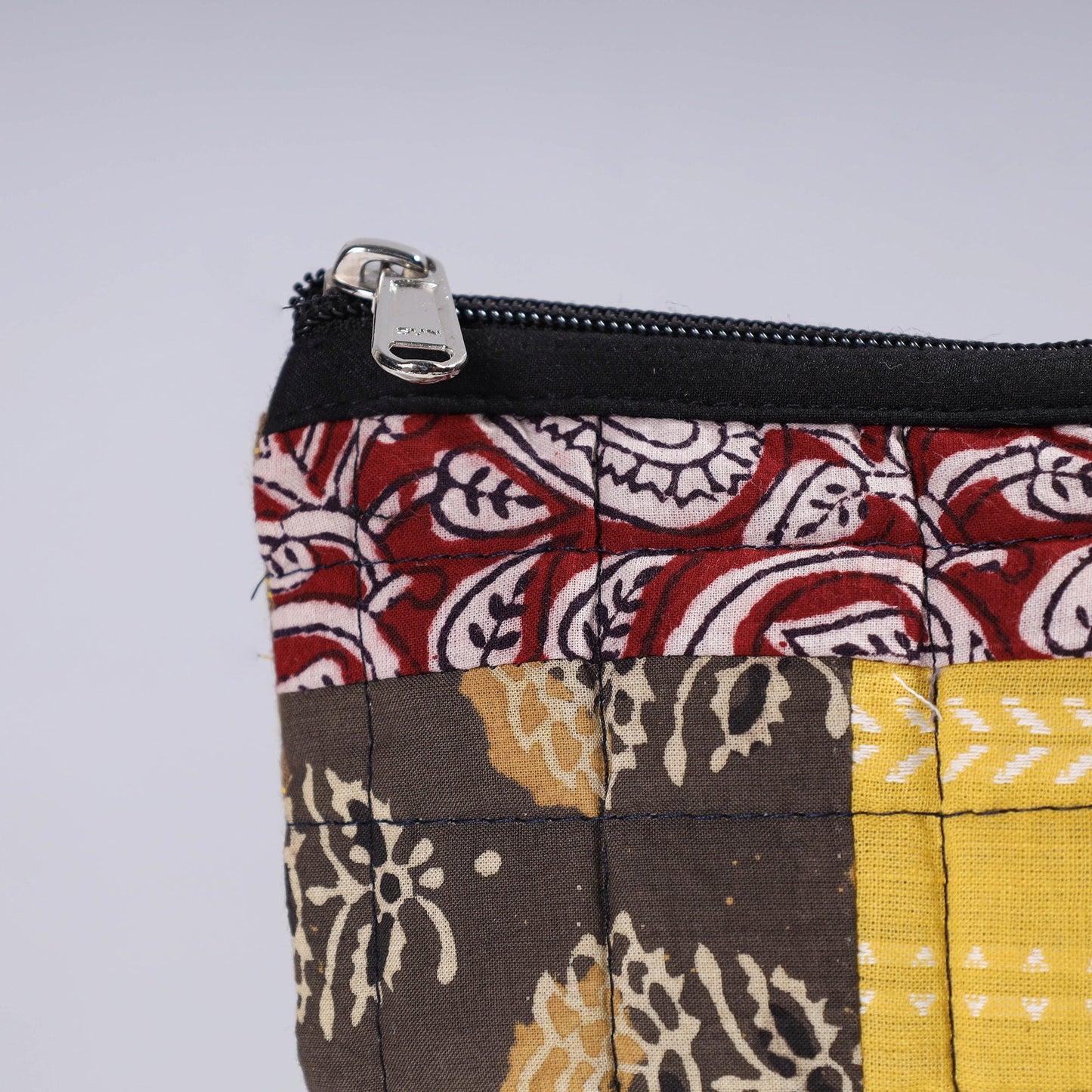 Handmade Cotton Fabric Quilted Patchwork Utility Pouch