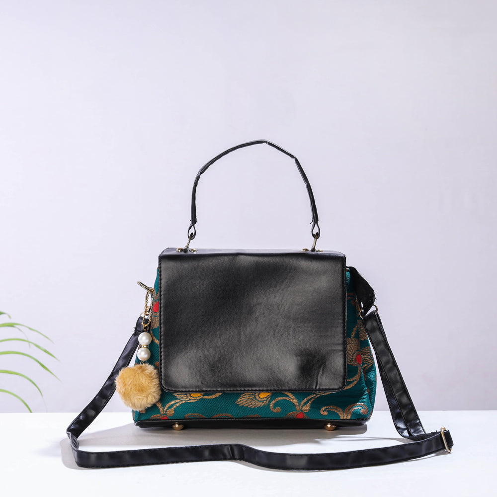 Handmade Cotton Hand Bag with Keychain