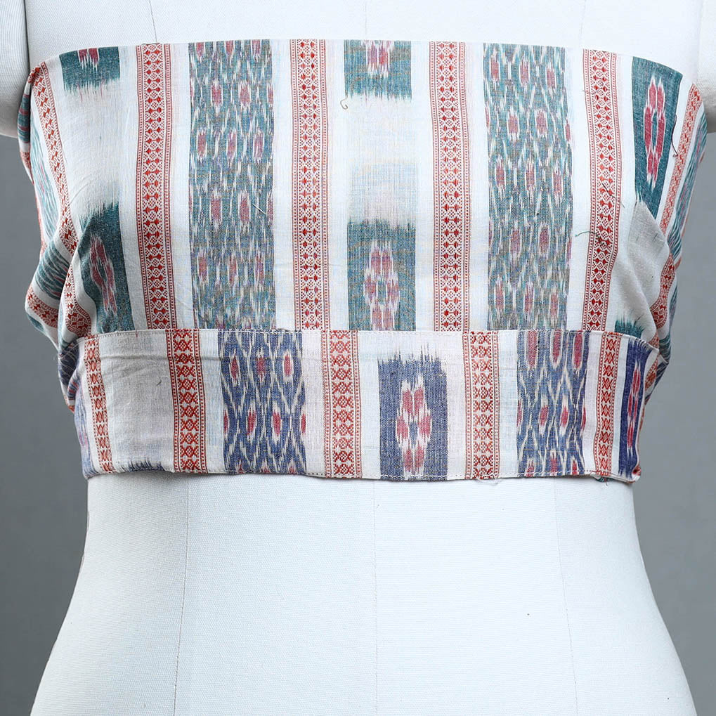 Multicolor - handmade cotton sambalpuri ikat blouse piece