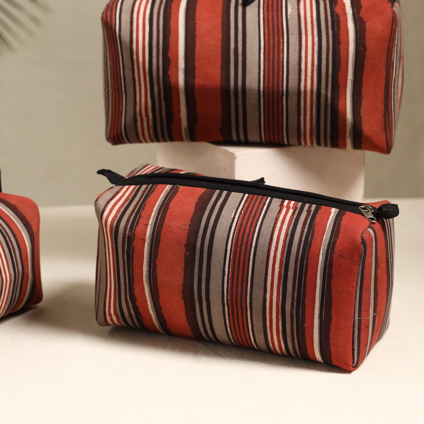 Handmade Cotton Toiletry Bags (Set of 3) 132