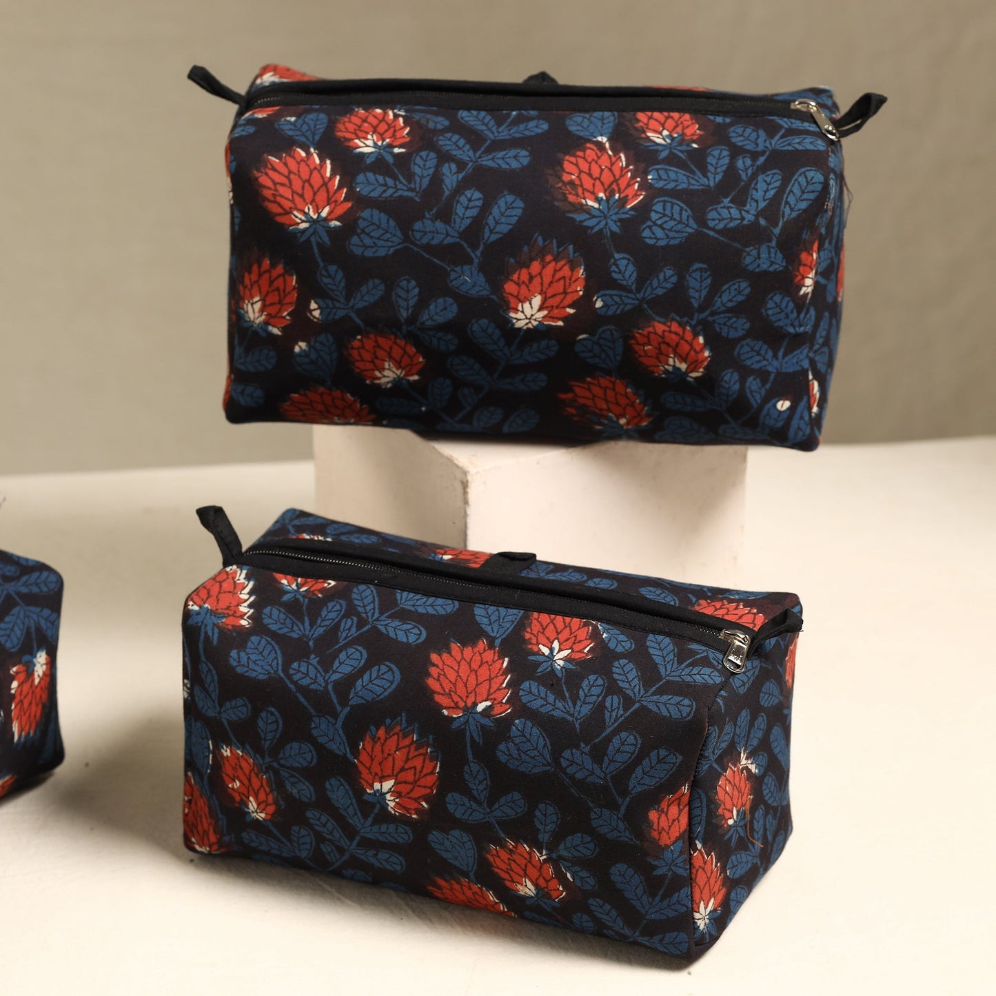 Handmade Cotton Toiletry Bags (Set of 3) 39