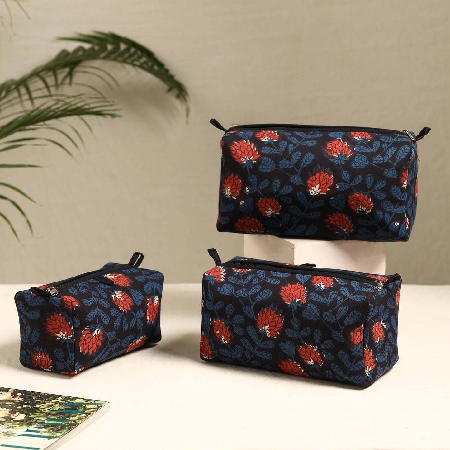 Handmade Cotton Toiletry Bags (Set of 3) 39