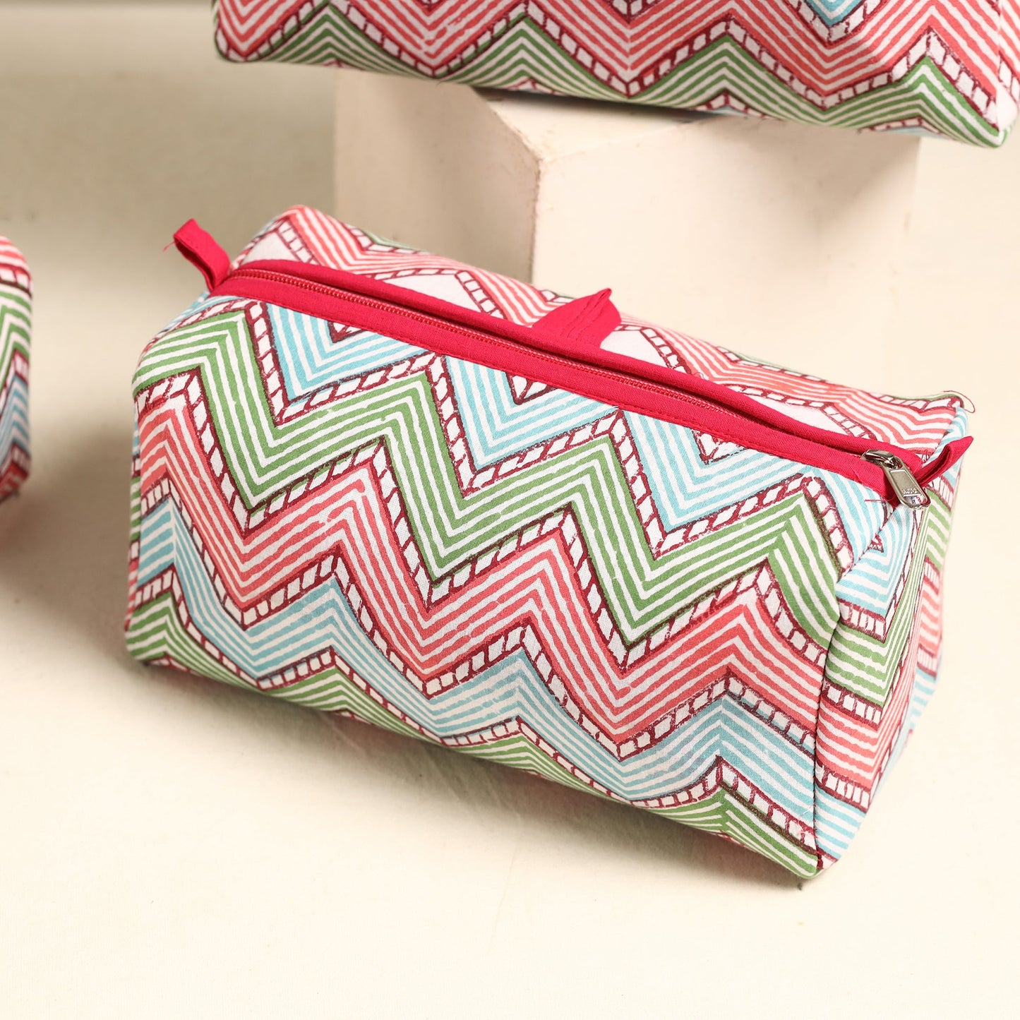 Handmade Cotton Toiletry Bags (Set of 3) 16