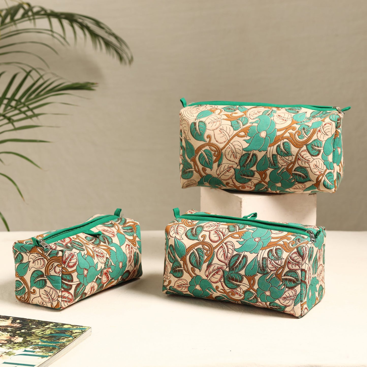 Handmade Cotton Toiletry Bags (Set of 3) 48