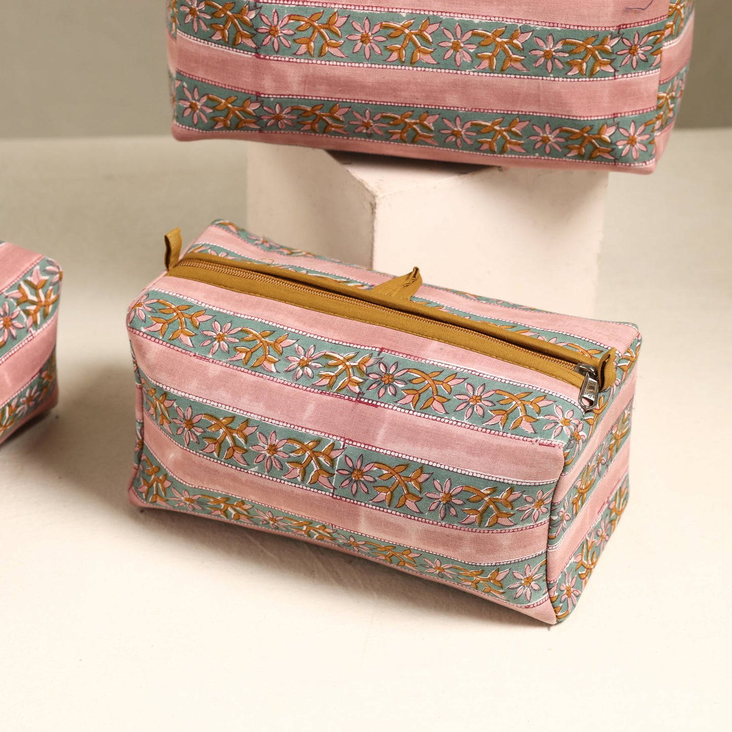 Handmade Cotton Toiletry Bags (Set of 3) 52