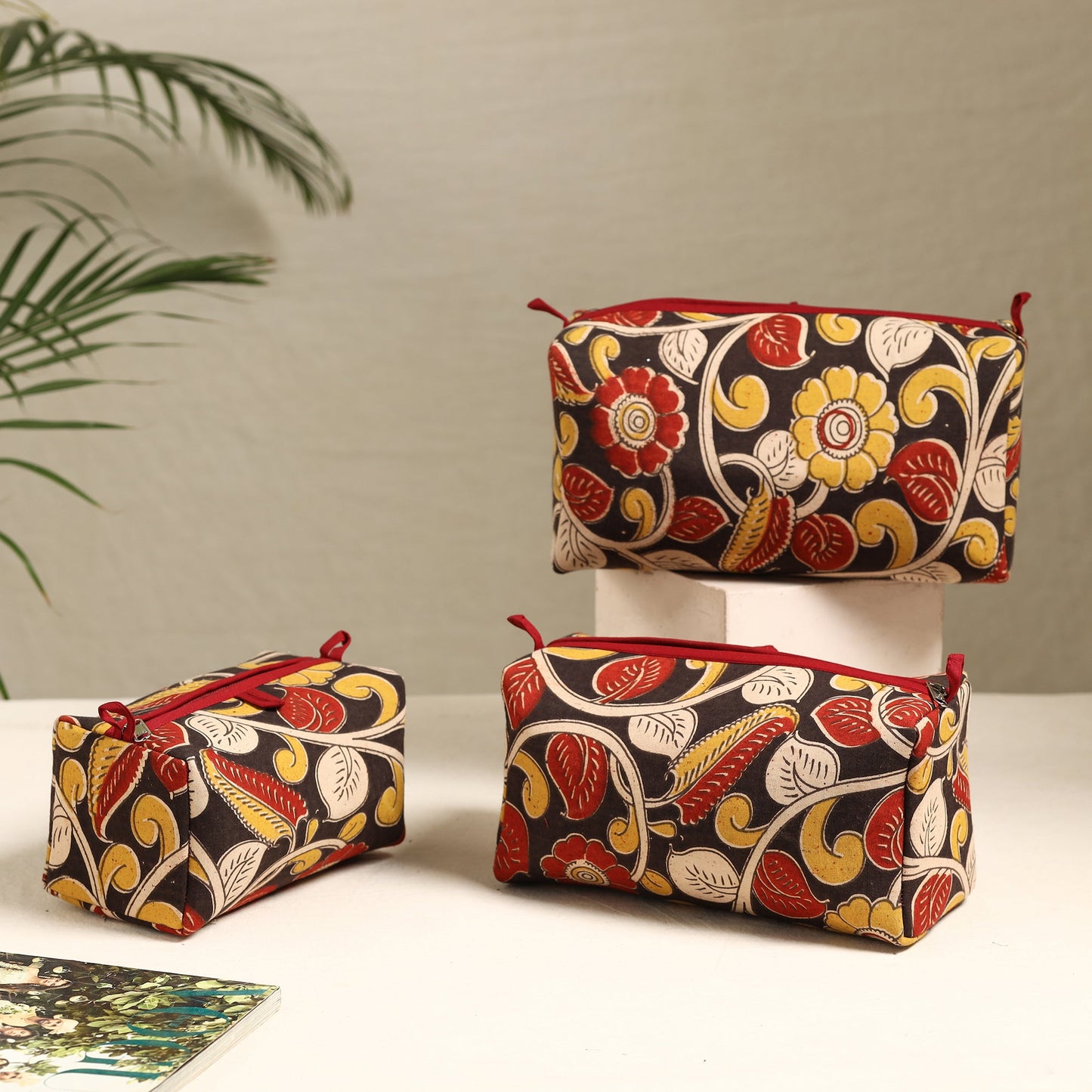 Handmade Cotton Toiletry Bags (Set of 3) 62