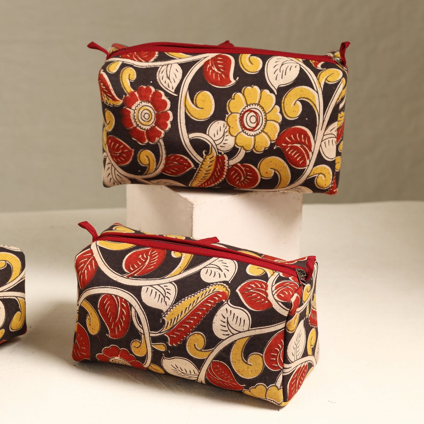 Handmade Cotton Toiletry Bags (Set of 3) 62