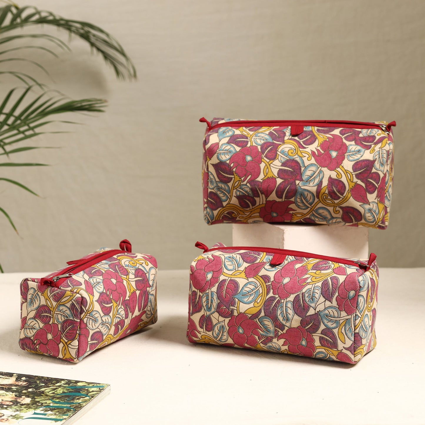 Handmade Cotton Toiletry Bags (Set of 3) 79