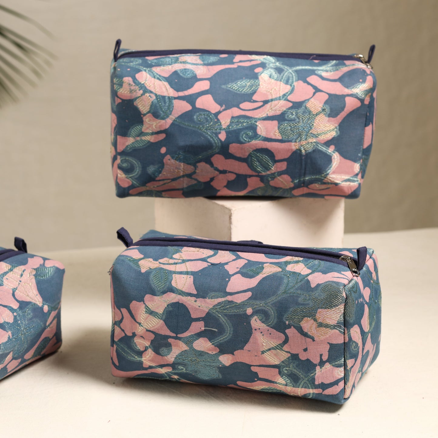 Handmade Cotton Toiletry Bags (Set of 3) 92