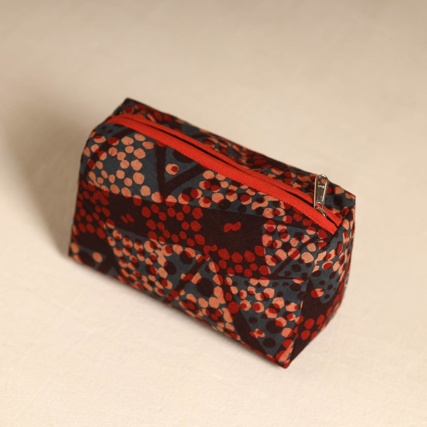 Multicolor Handmade Cotton Toiletry Pouch