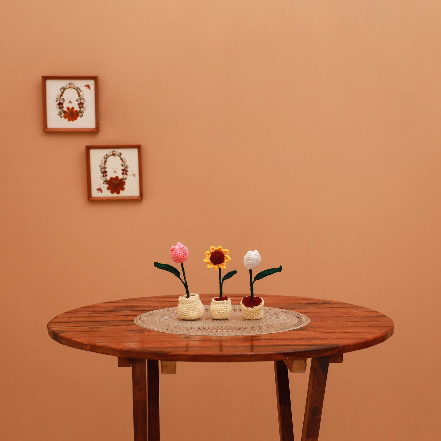 Handmade crochet flower pots (set of 3) 29 - handcrafted