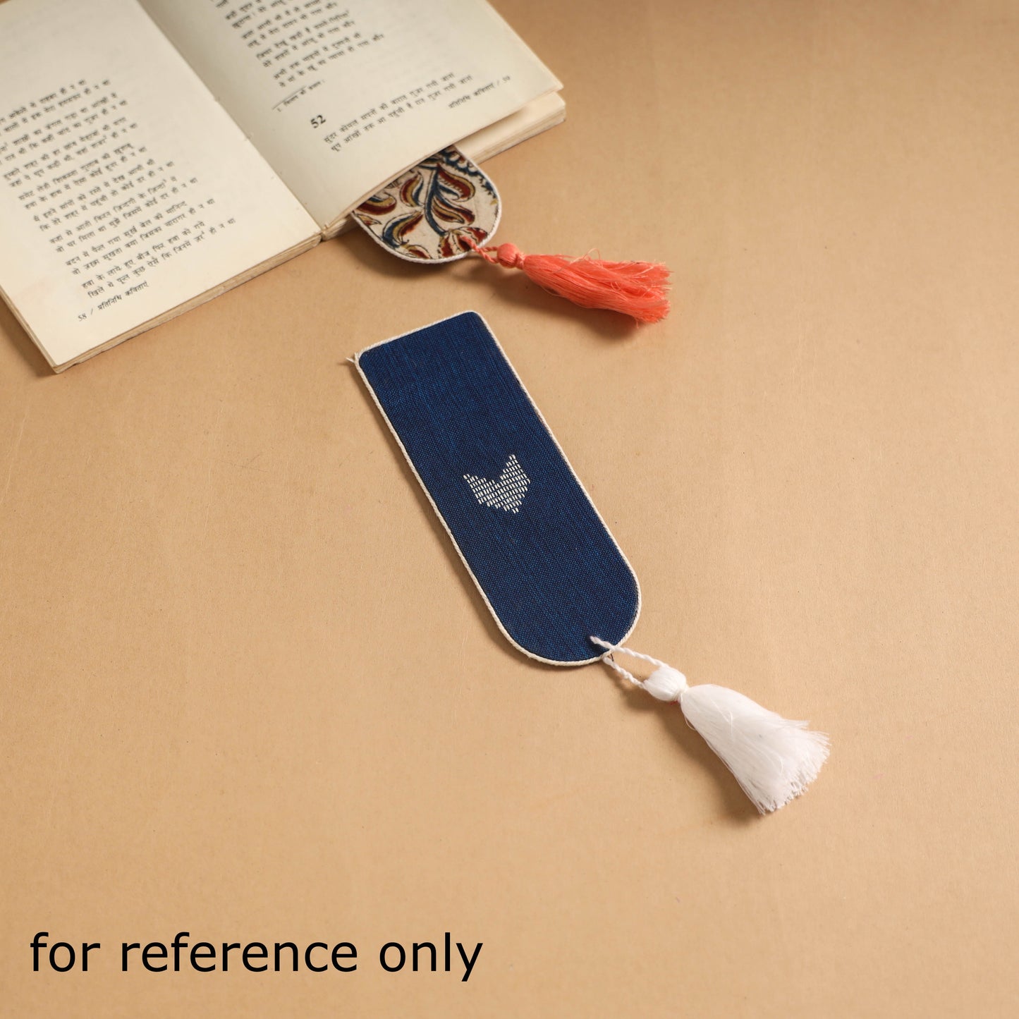 Handmade fabric bookmark with tassel (set of 2) 18