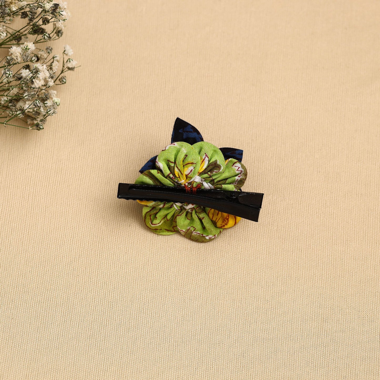 Handmade Fabric Flower Hair Clip Online in India