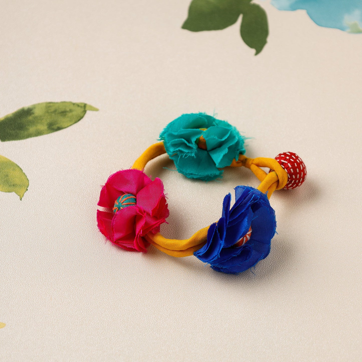 Handmade Flower Anklet by Jugaad