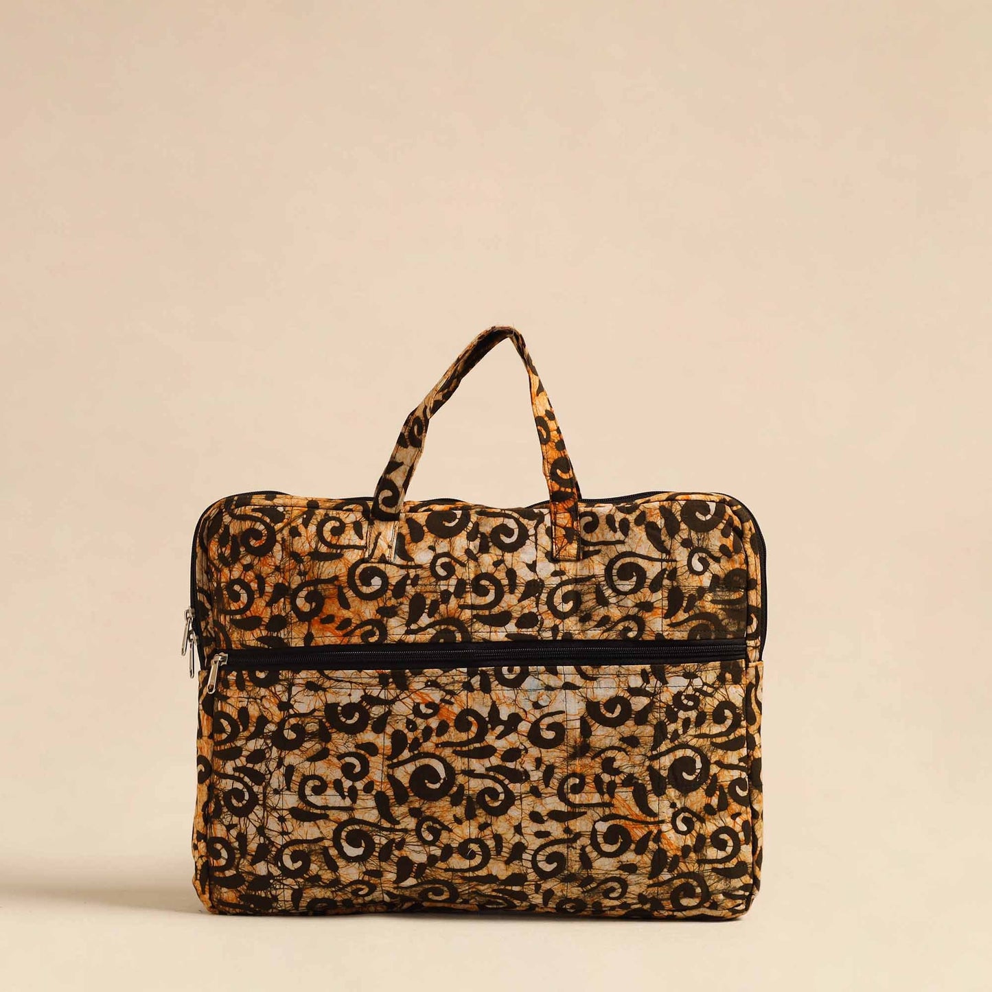 Multicolor Handmade Quilted Cotton Laptop Bag