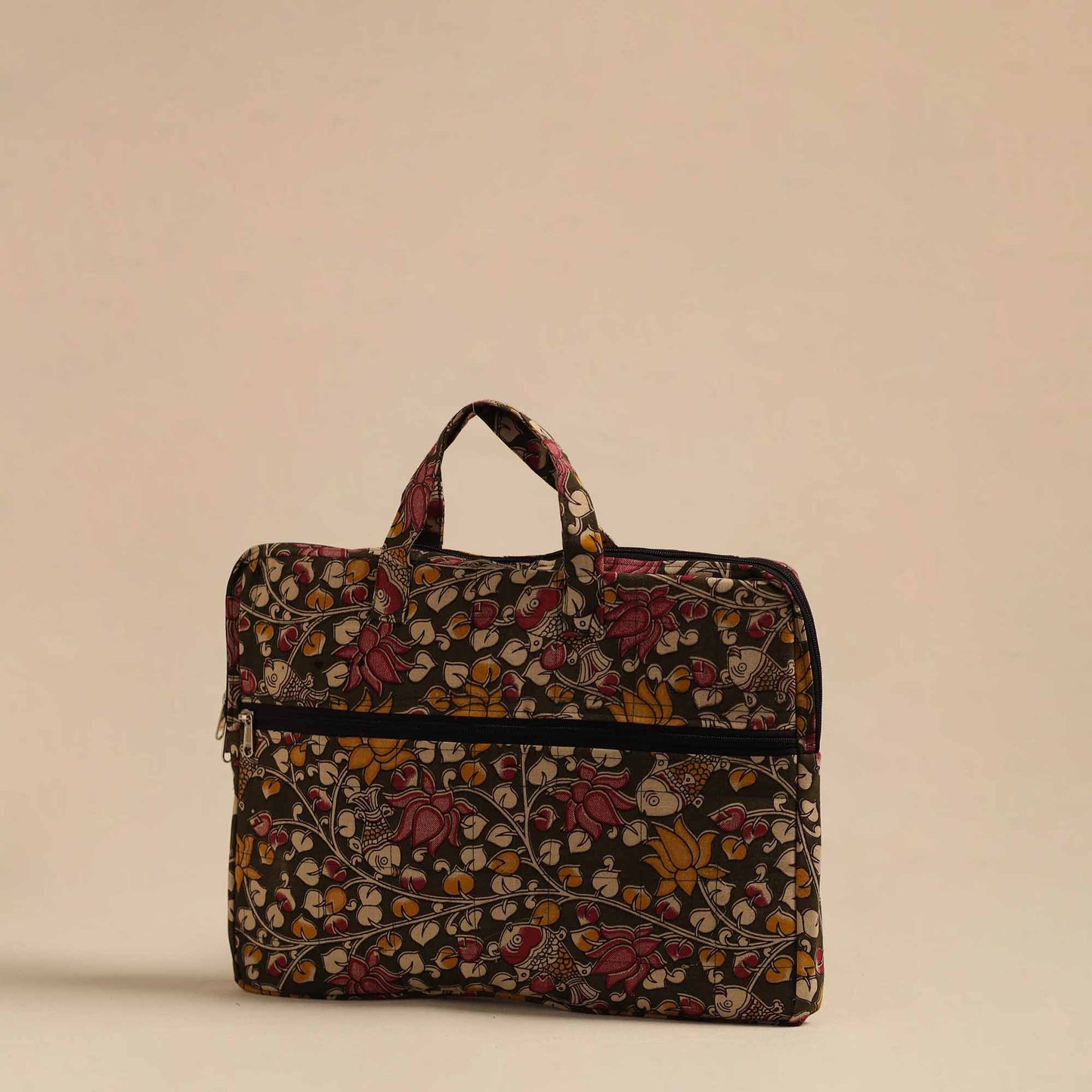 Multicolor Handmade Quilted Cotton Laptop Bag