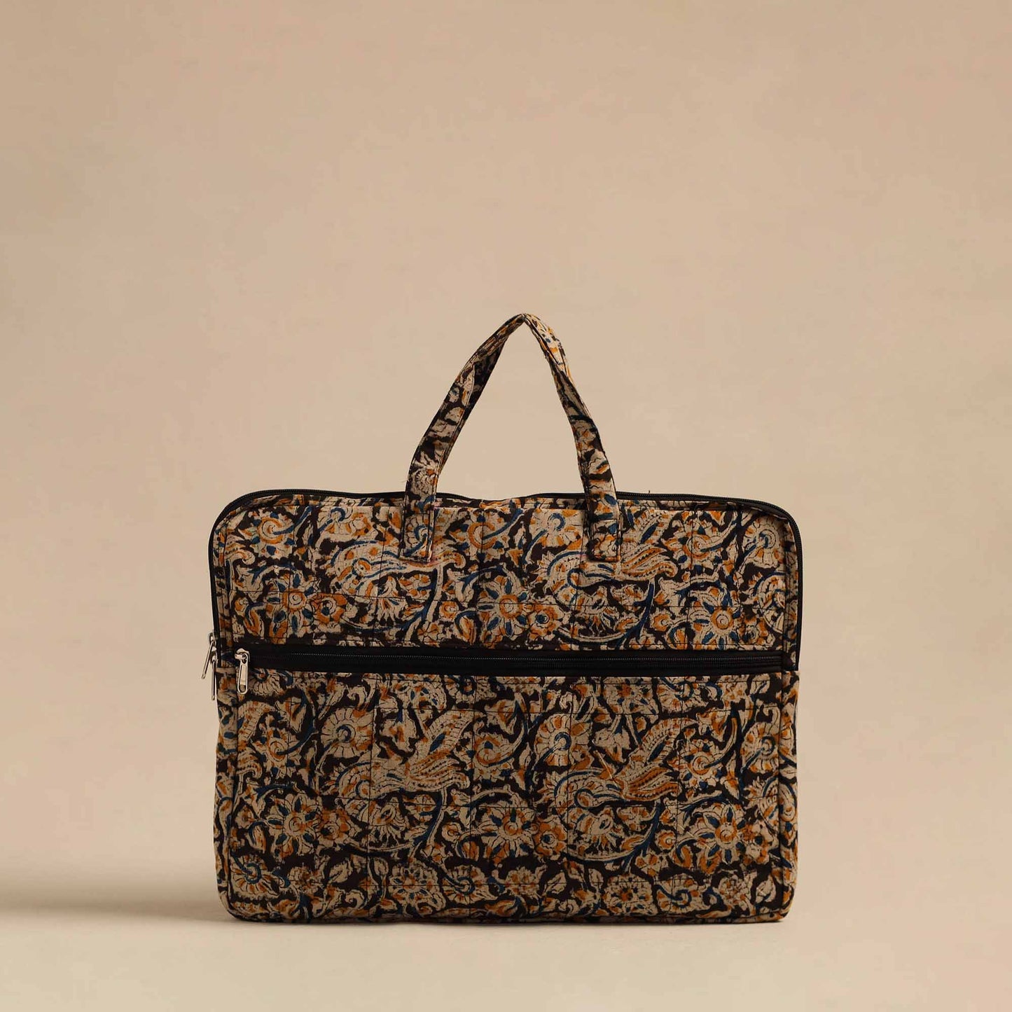 Multicolor Handmade Quilted Cotton Laptop Bag