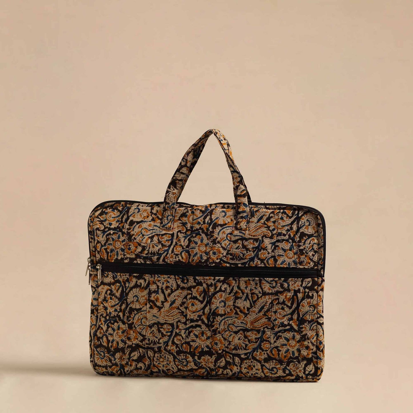 Multicolor Handmade Quilted Cotton Laptop Bag