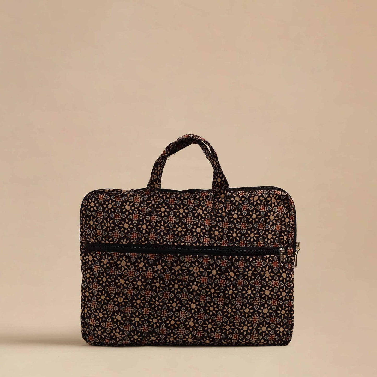 Multicolor Handmade Quilted Cotton Laptop Bag