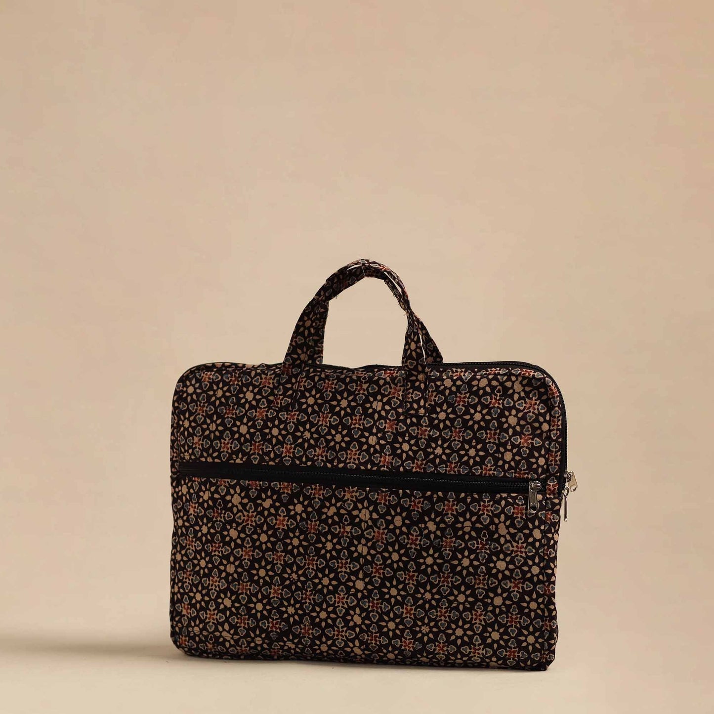 Multicolor Handmade Quilted Cotton Laptop Bag