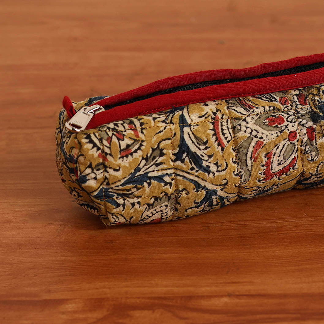 Multicolor Handmade Quilted Cotton Pencil Pouch