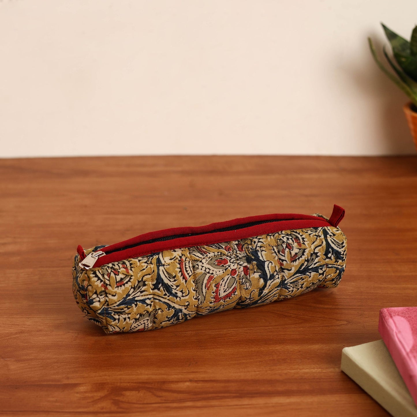 Multicolor Handmade Quilted Cotton Pencil Pouch