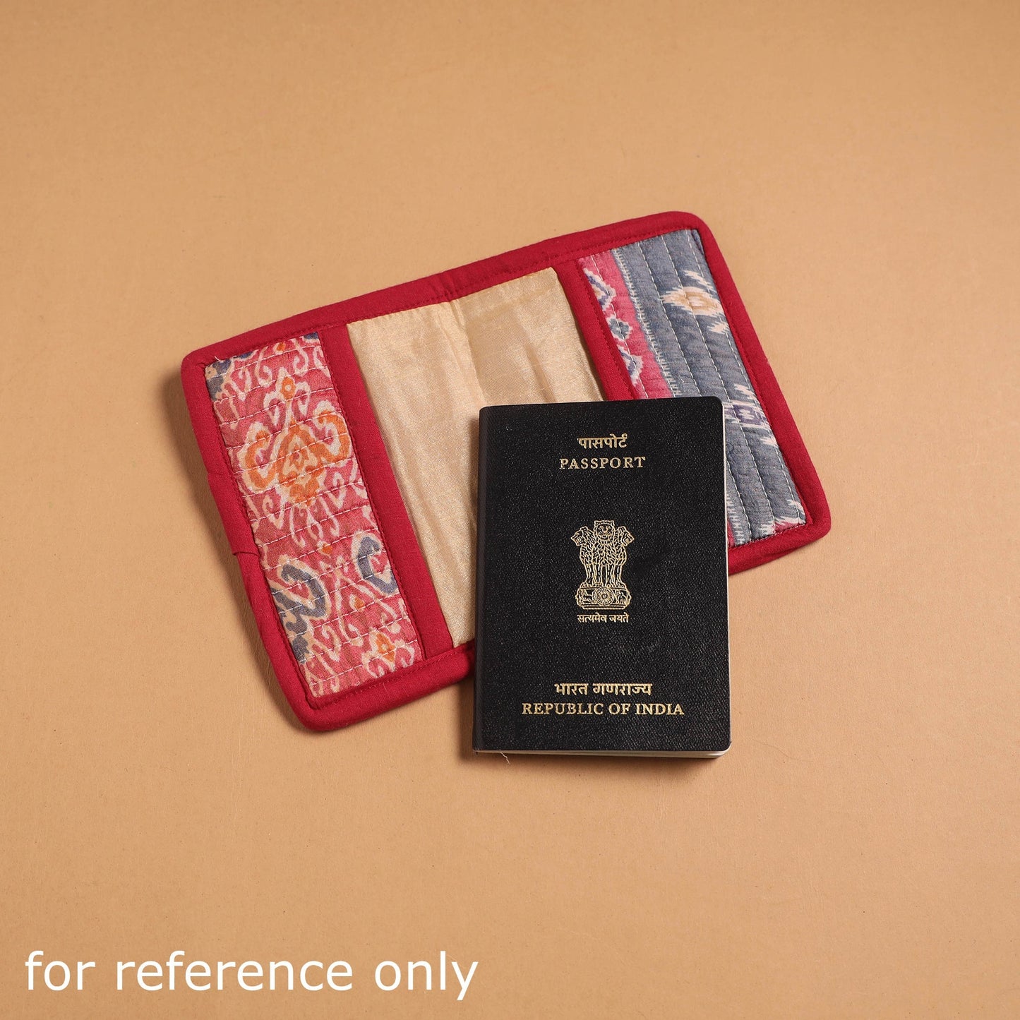 Handmade quilted printed fabric passport cover 12