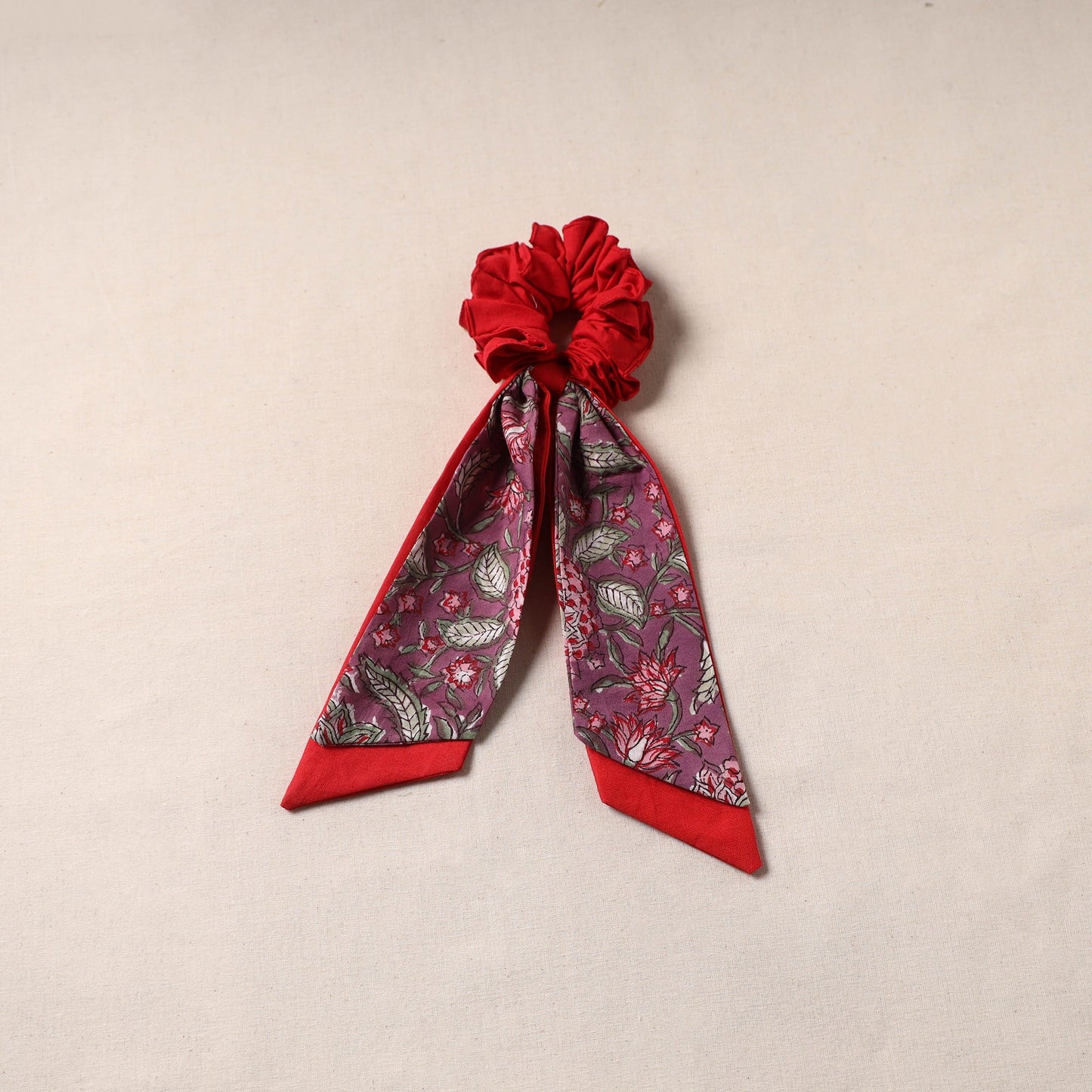 Handmade rubber band/scarf scrunchie 27 - handcrafted