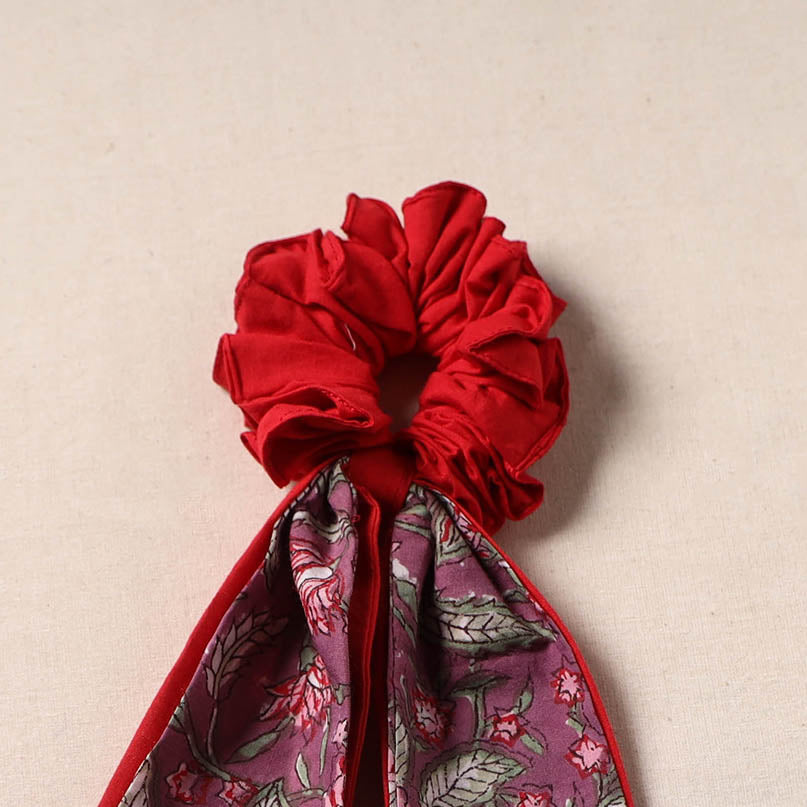 Handmade rubber band/scarf scrunchie 27 - handcrafted