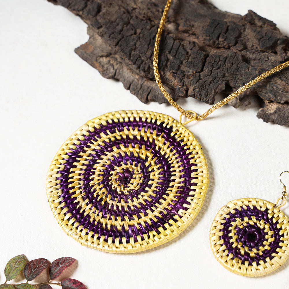 Handmade Sikki Grass Necklace Set