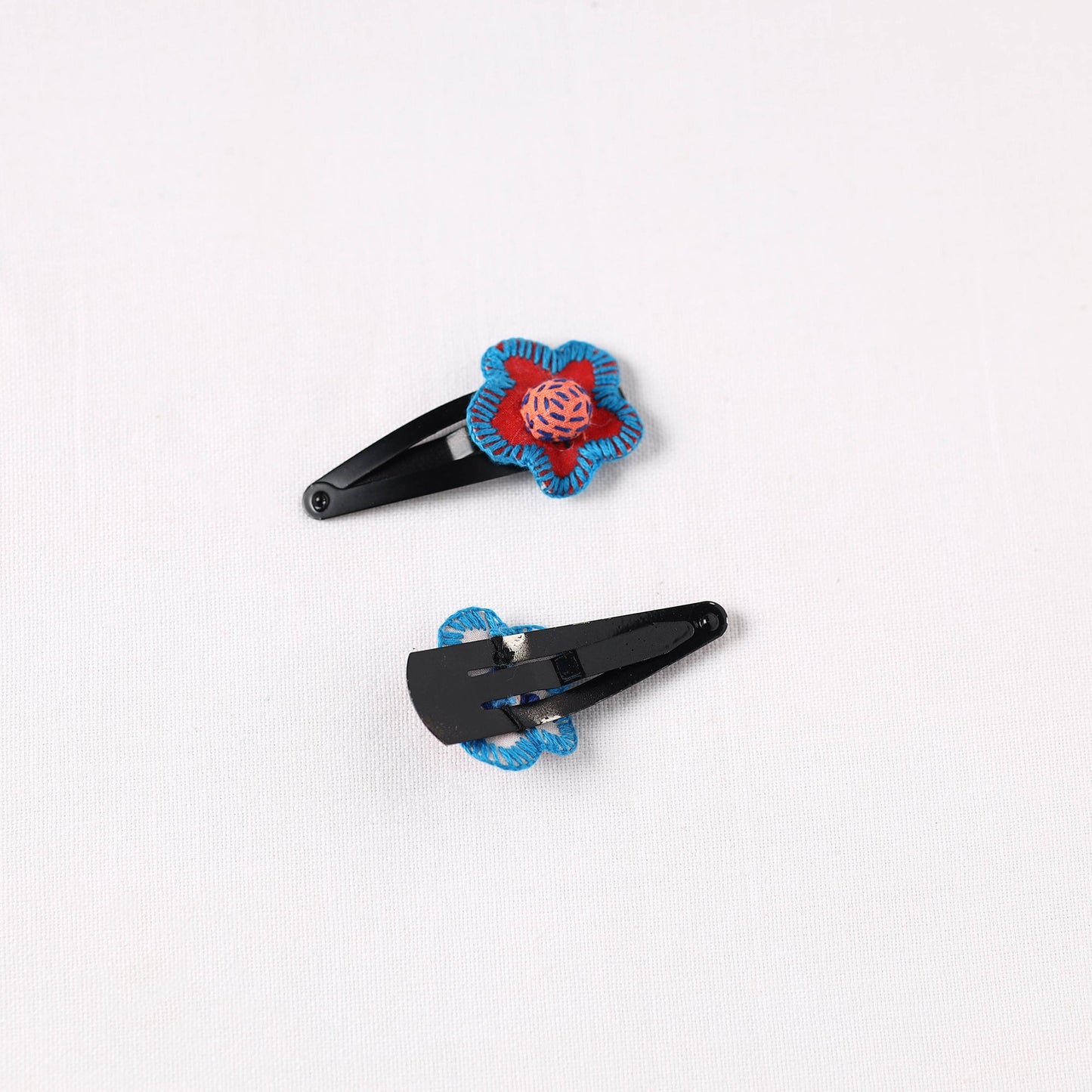 Handmade Thread Work Tik-Tak Hair Clips (Set of 2)