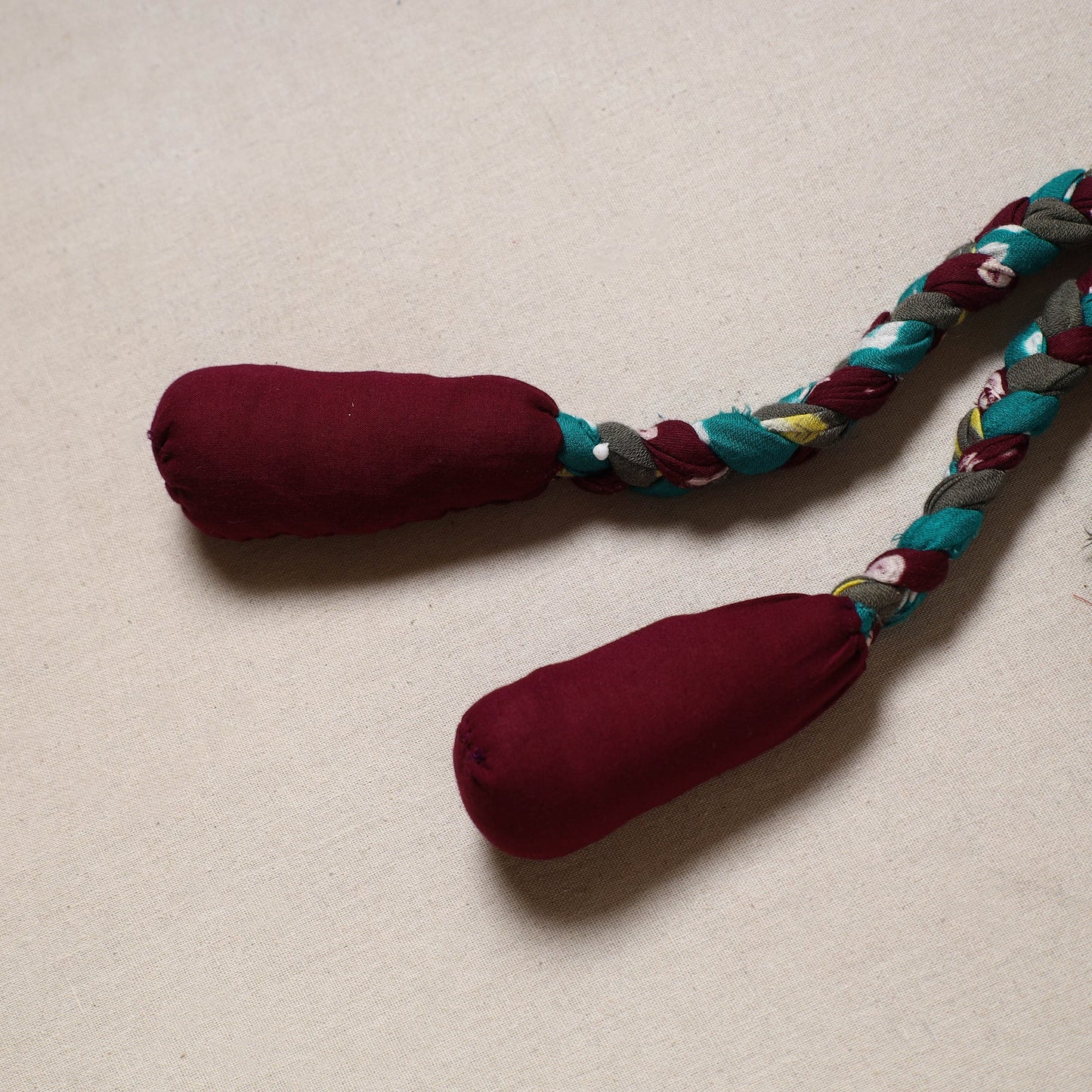 Handmade Upcycled Fabric Skipping Jump Rope