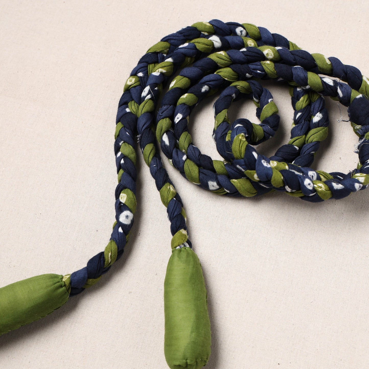Handmade Upcycled Fabric Skipping Rope