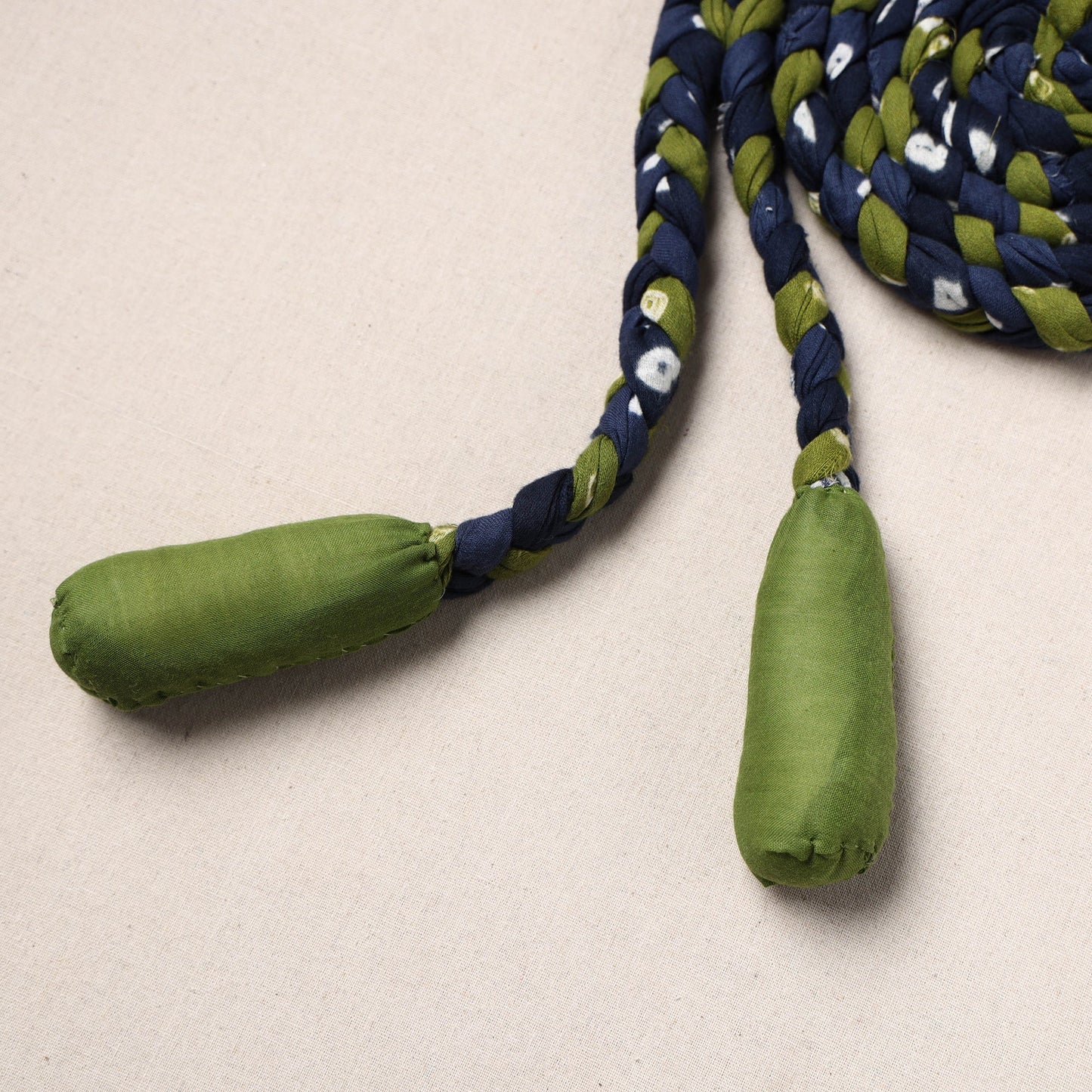 Handmade Upcycled Fabric Skipping Rope