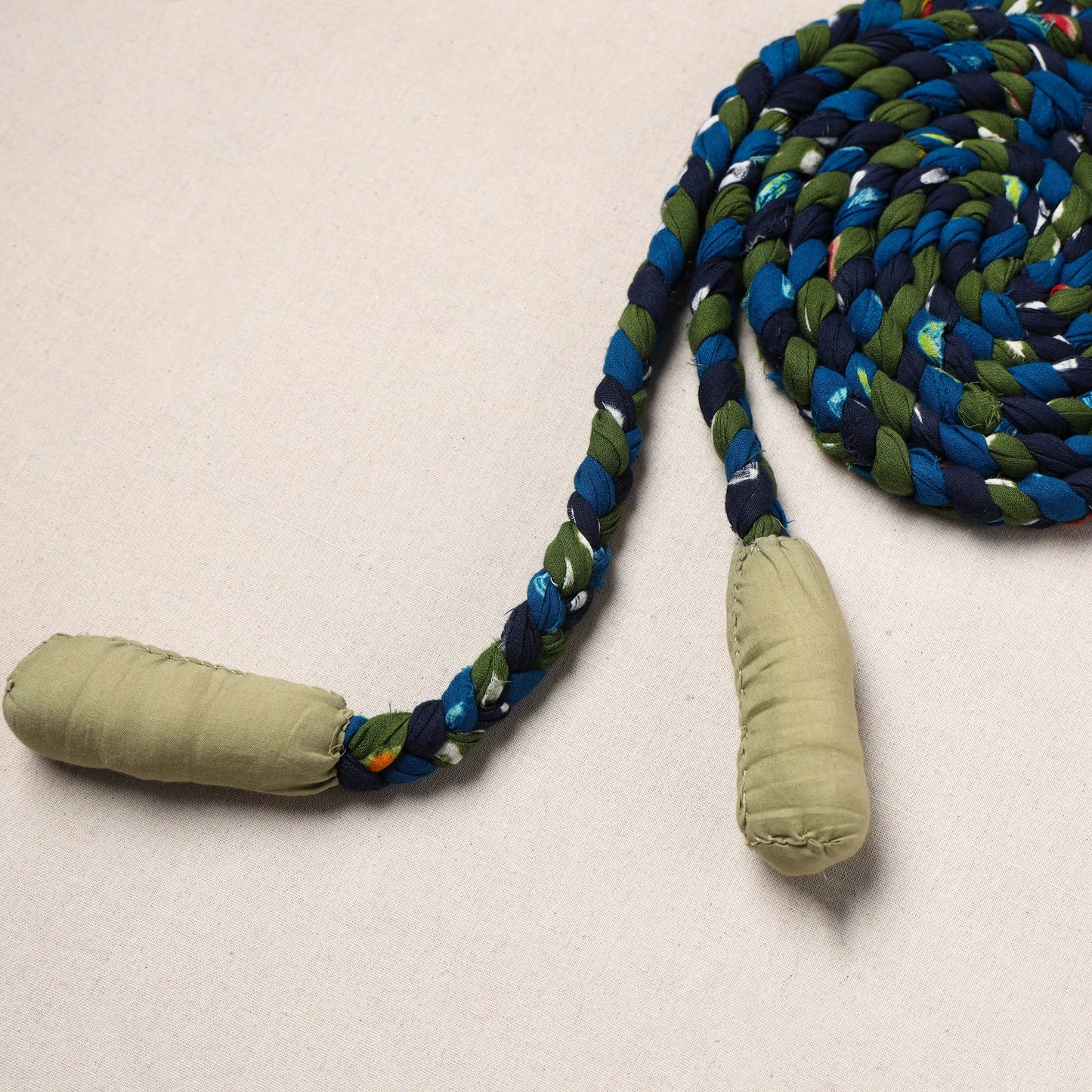 Handmade Upcycled Fabric Skipping Rope