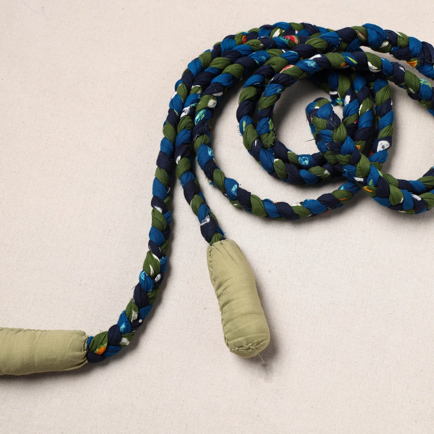 Handmade Upcycled Fabric Skipping Rope
